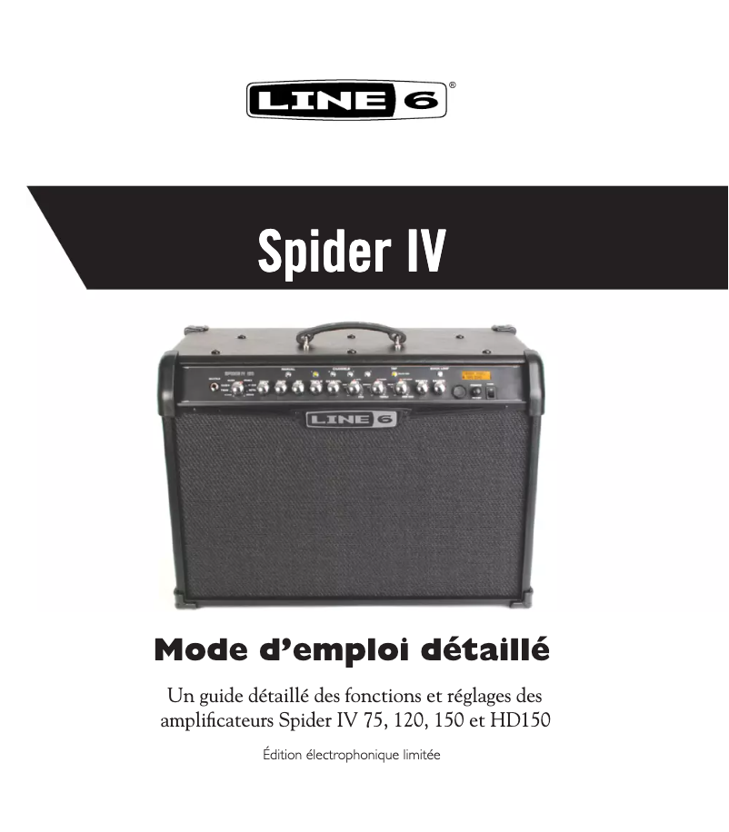 Page n°1 - Manuel utilisateur Line 6 Spider IV 150