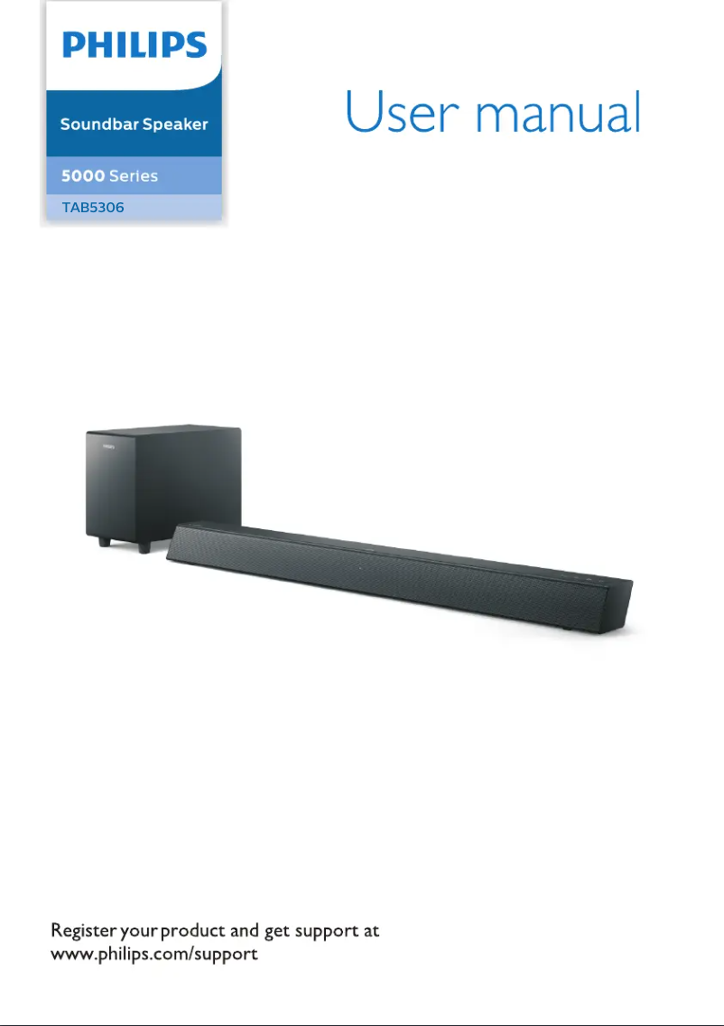 Page n°1 - Manuel utilisateur Philips TAB5306