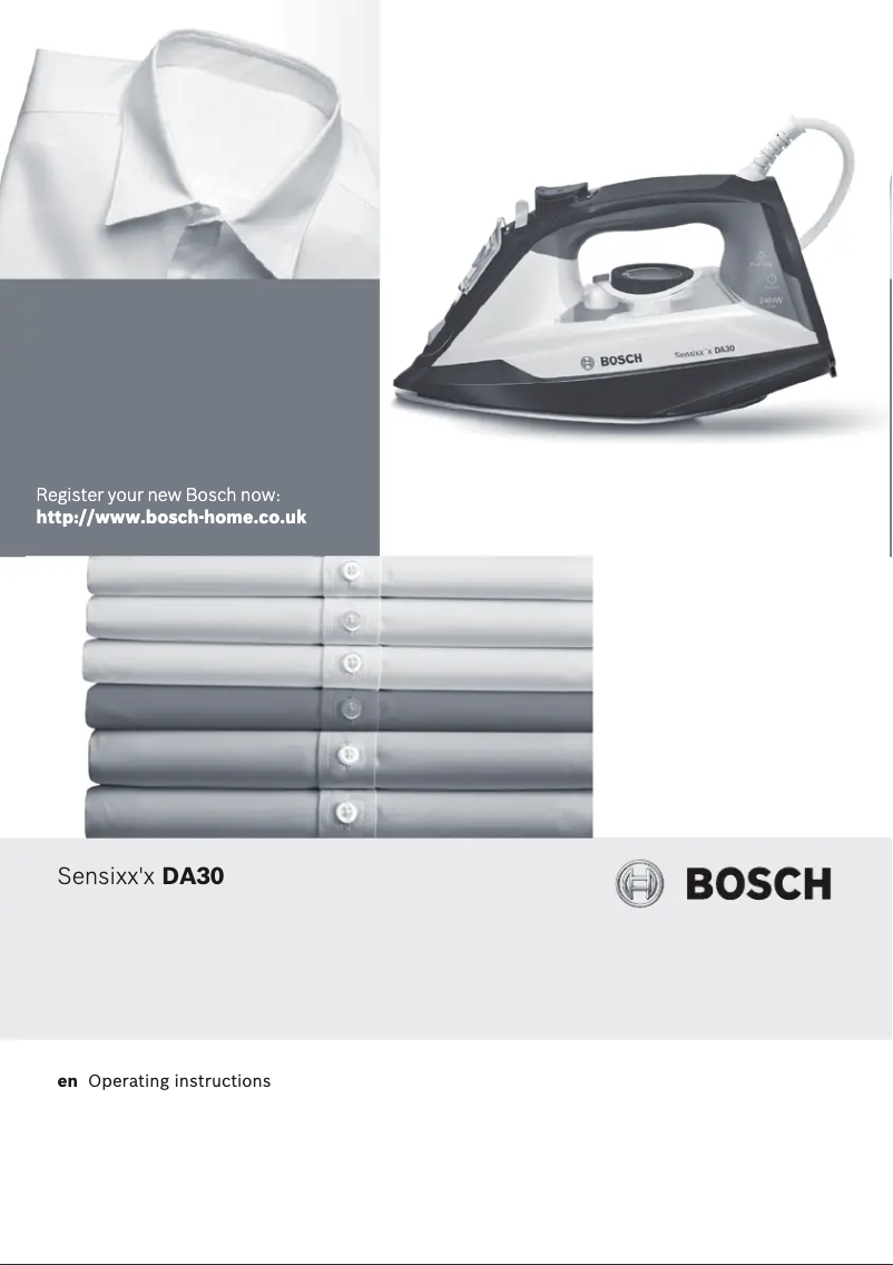Page 1 de la notice Manuel utilisateur Bosch Sensixx'x DA30 TDA3018