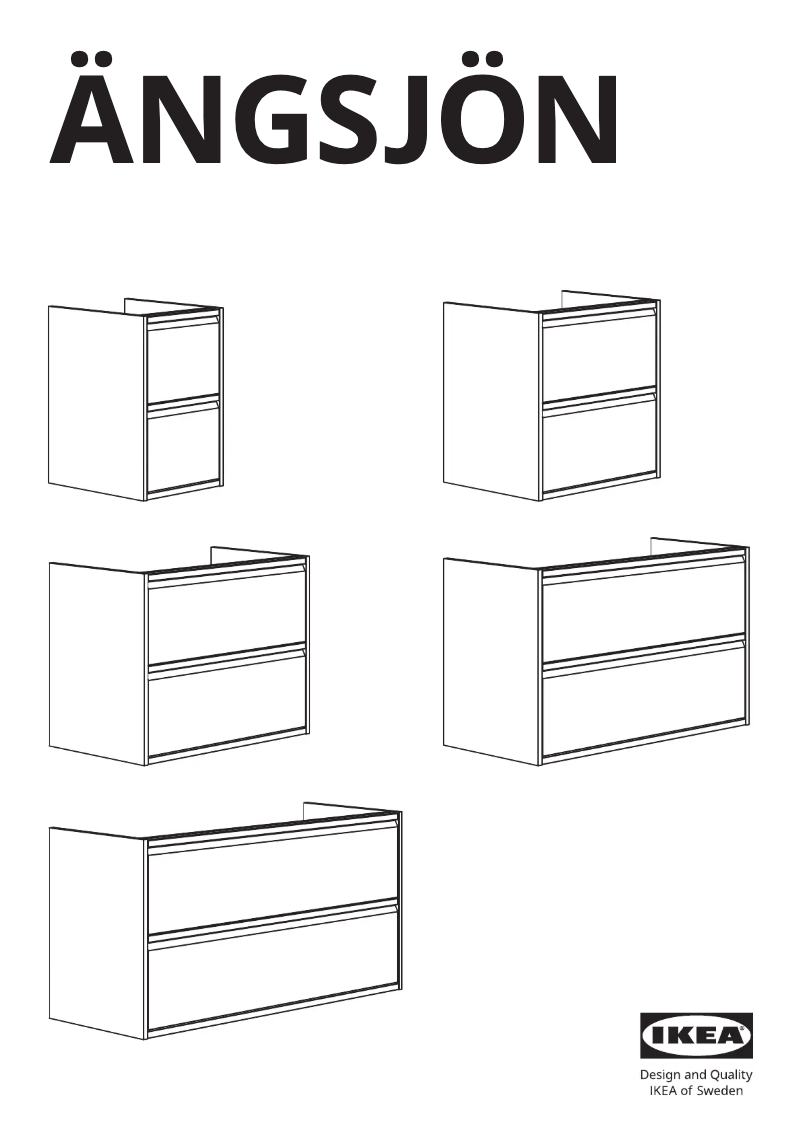 Imagen de la primera página del manual del dispositivo ÄNGSJÖN 905.350.88