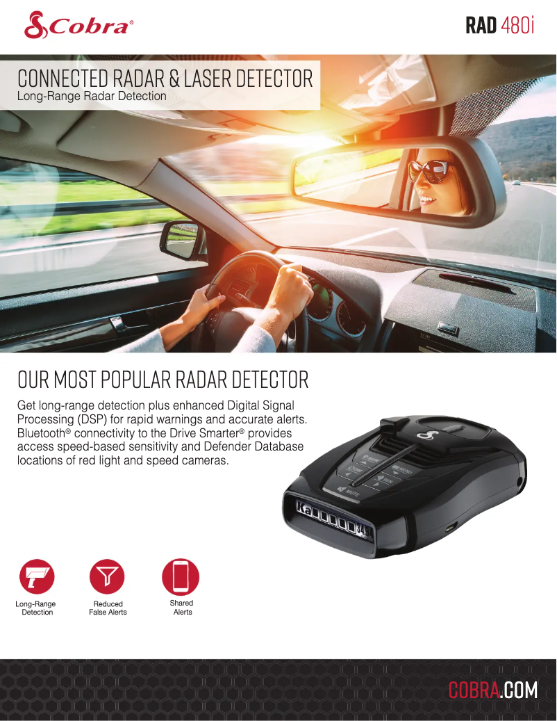 Página 1 del manual Ficha técnica Cobra RAD 480i