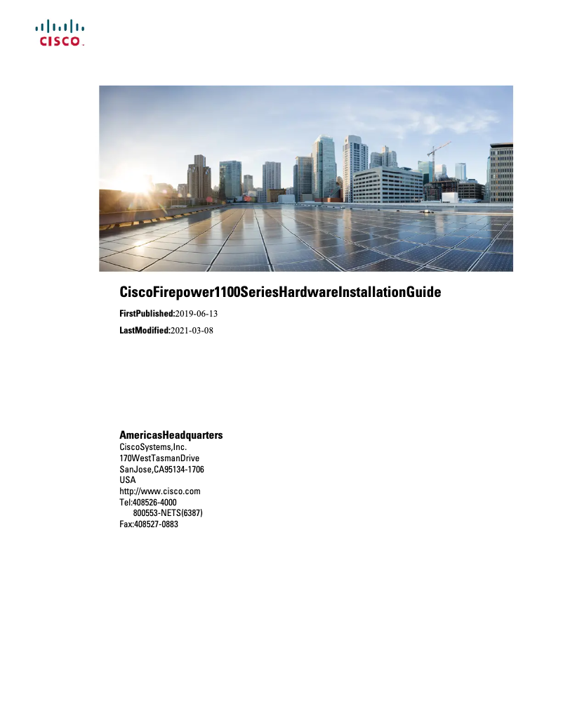 Page n°1 - Manuel utilisateur Cisco Firepower 1120