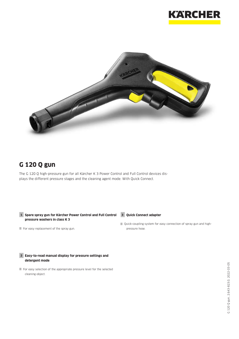 Image de la première page du manuel de l'appareil G 120 Q