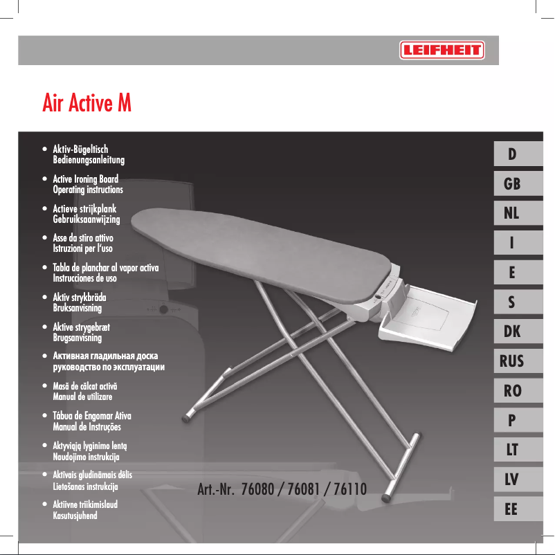 Page 1 de la notice Manuel utilisateur Leifheit Air Active M 76110