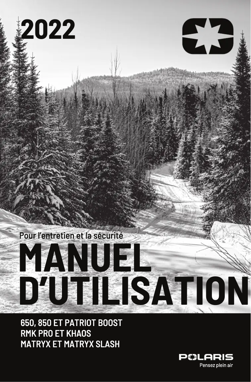 Página 1 del manual Manual de usuario Polaris 850 RMK Khaos Slash 163 (2022)