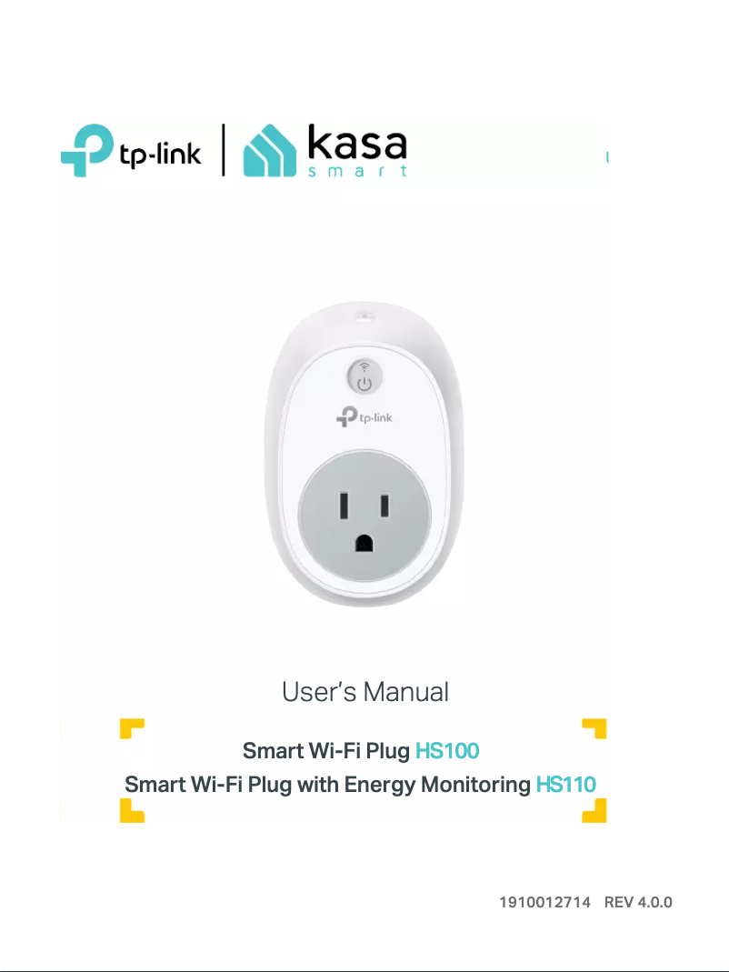 Image de la première page du manuel de l'appareil HS100P3