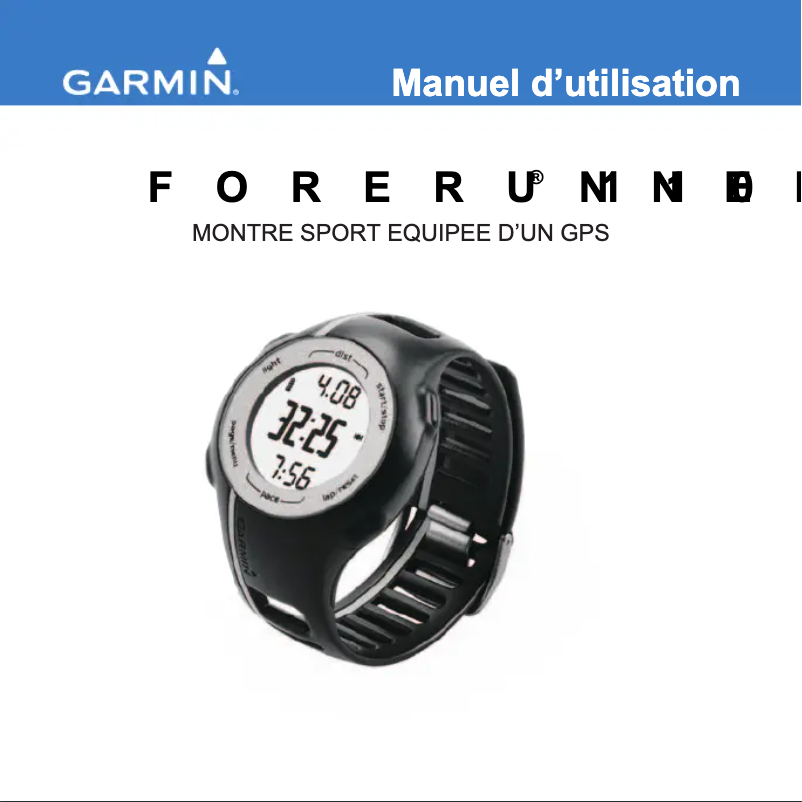 Page n°1 - Manuel utilisateur Garmin Forerunner 110