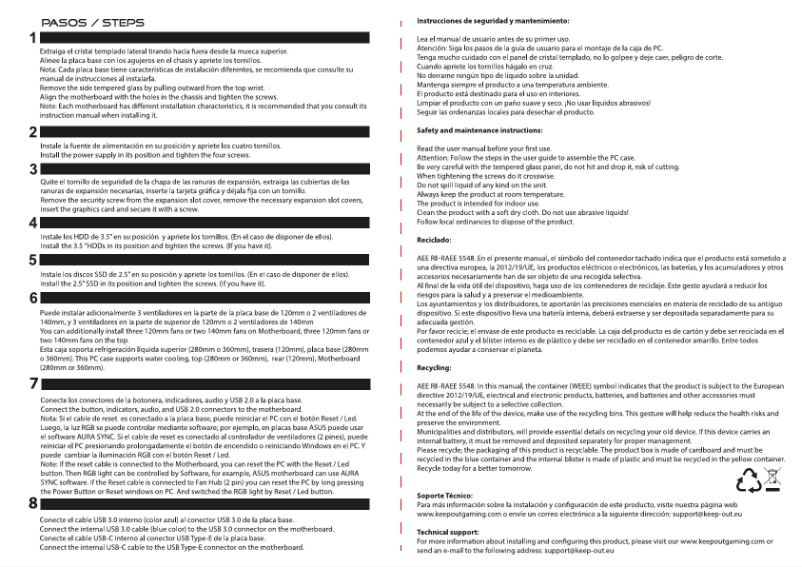 Page n°1 - Manuel utilisateur KeepOut XC-911PROXL+