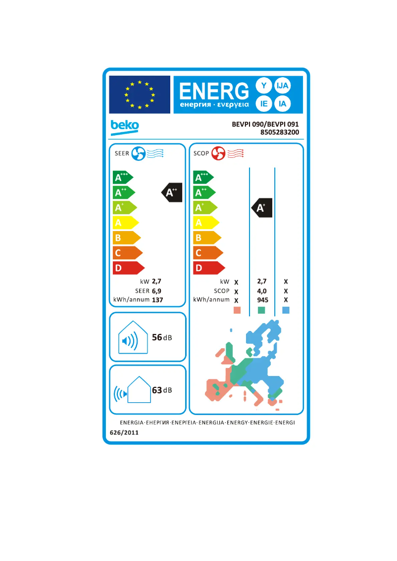 Imagen de la primera página del manual del dispositivo BEVPI 091