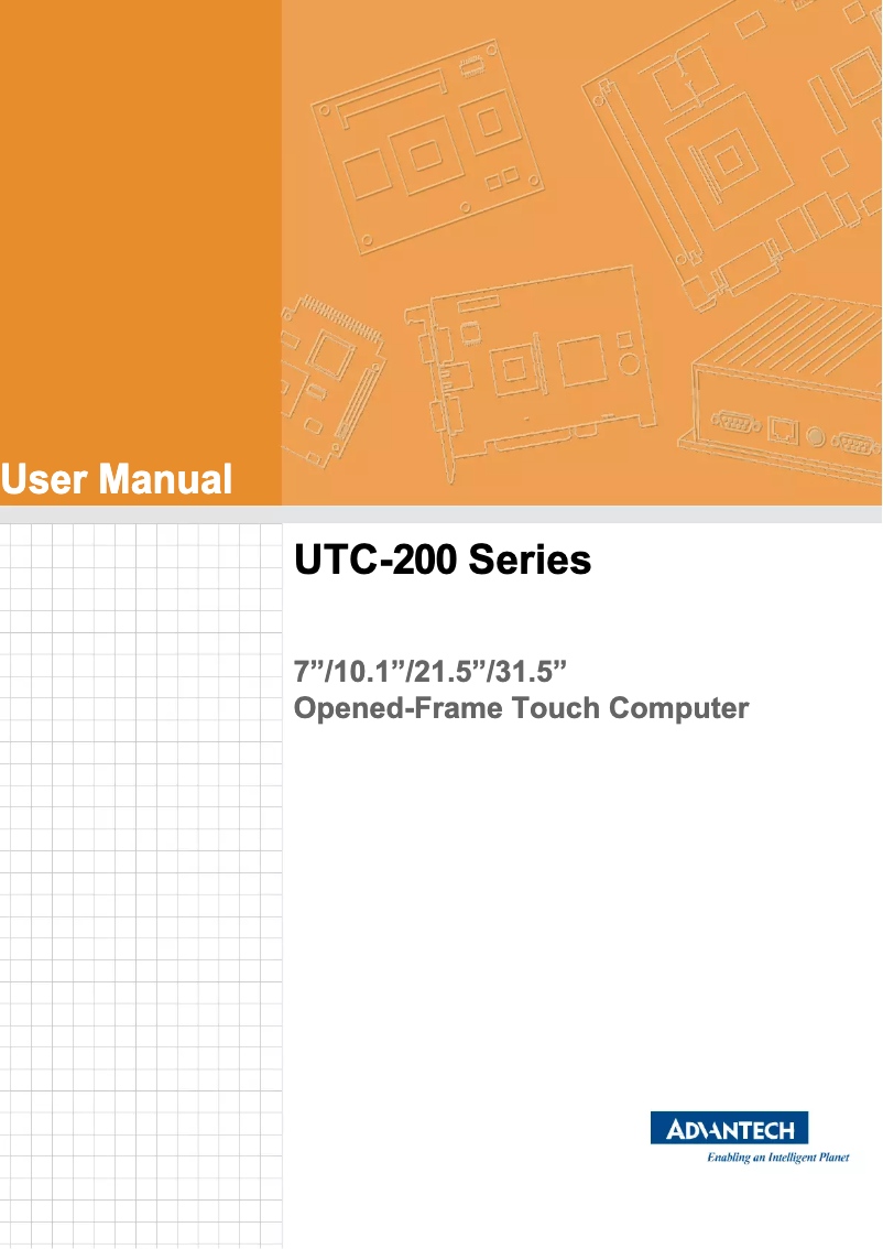 Page n°1 - Manuel utilisateur Advantech UTC-210