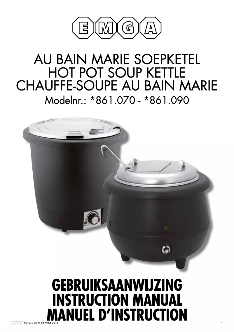 Image de la première page du manuel de l'appareil 861070