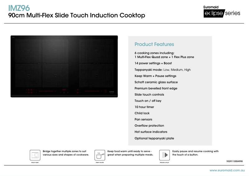Image de la première page du manuel de l'appareil IMZ96