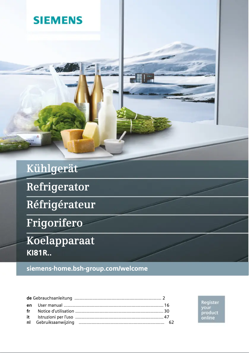 Image de la première page du manuel de l'appareil MKK81RAD3A