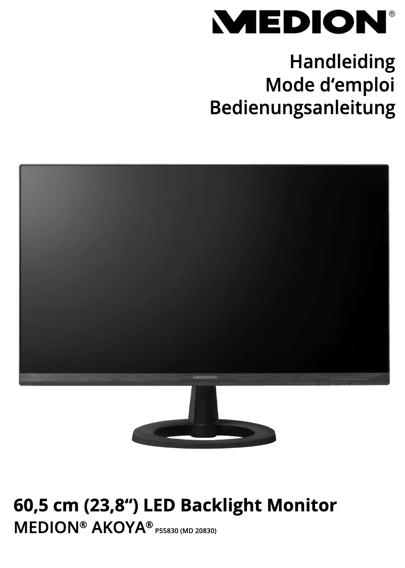 Página 1 del manual Manual de usuario Medion Akoya P55830 MD 20830