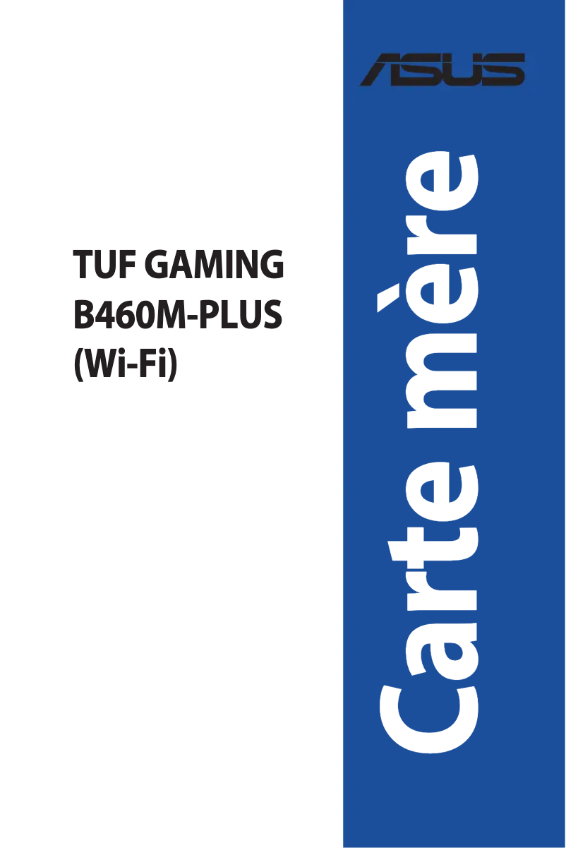 Page 1 de la notice Manuel utilisateur Asus TUF Gaming B460M-PLUS