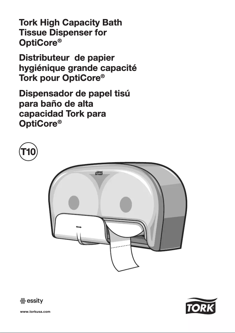 Imagen de la primera página del manual del dispositivo Opticore T10