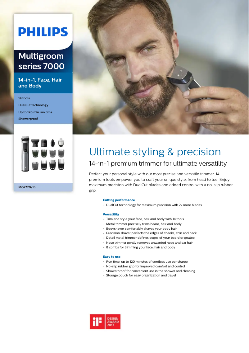 Image de la première page du manuel de l'appareil Series 7000 MG7720