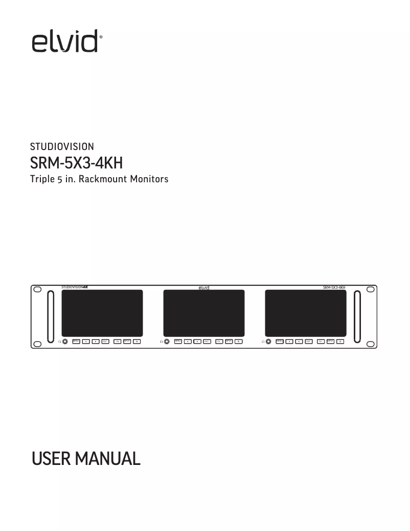 Página 1 del manual Manual de usuario Elvid StudioVision SRM-5X3-4KH
