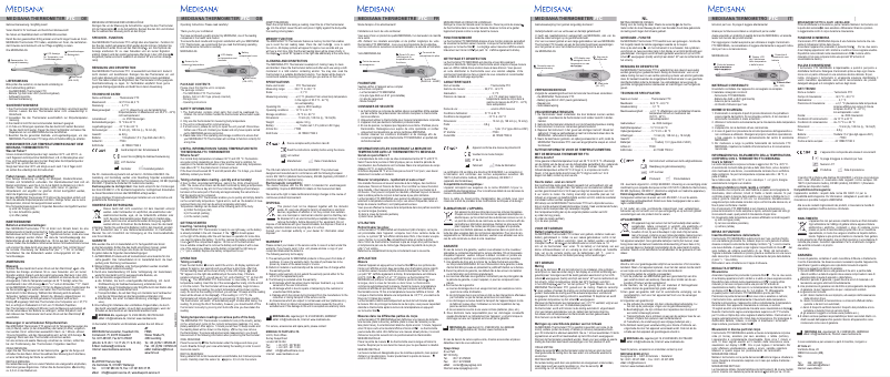 Page n°1 - Manuel utilisateur Medisana 77030 FTC