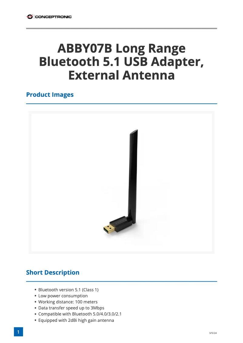 Image de la première page du manuel de l'appareil ABBY07B