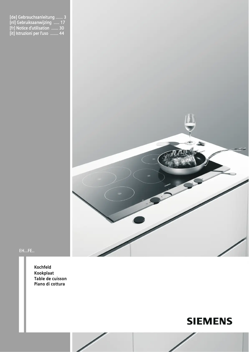 Page n°1 - Mode d'emploi Siemens EH675FE17E