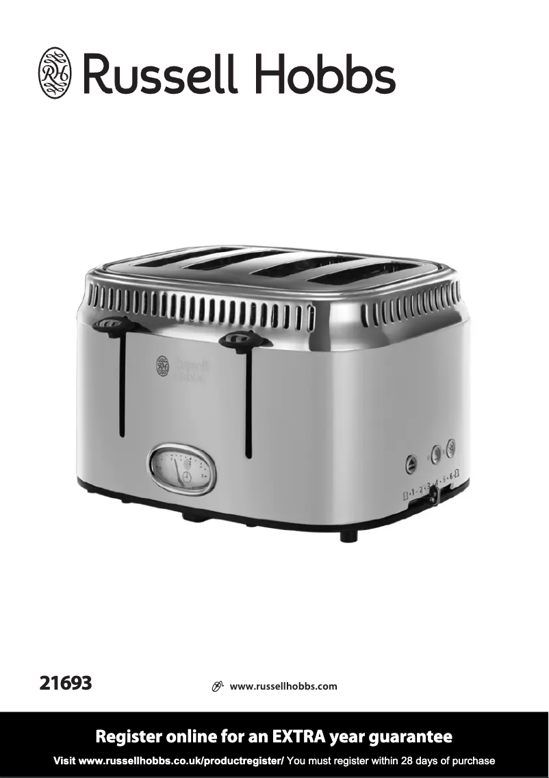 Page n°1 - Manuel utilisateur Russell Hobbs Retro 21693