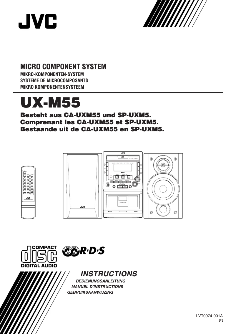 Page n°1 - Manuel utilisateur JVC UX-M55R