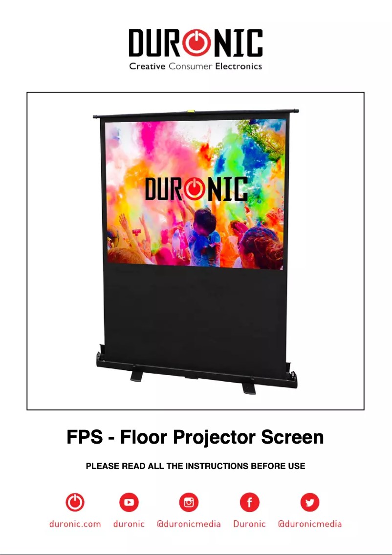 Page 1 de la notice Manuel utilisateur Duronic FPS