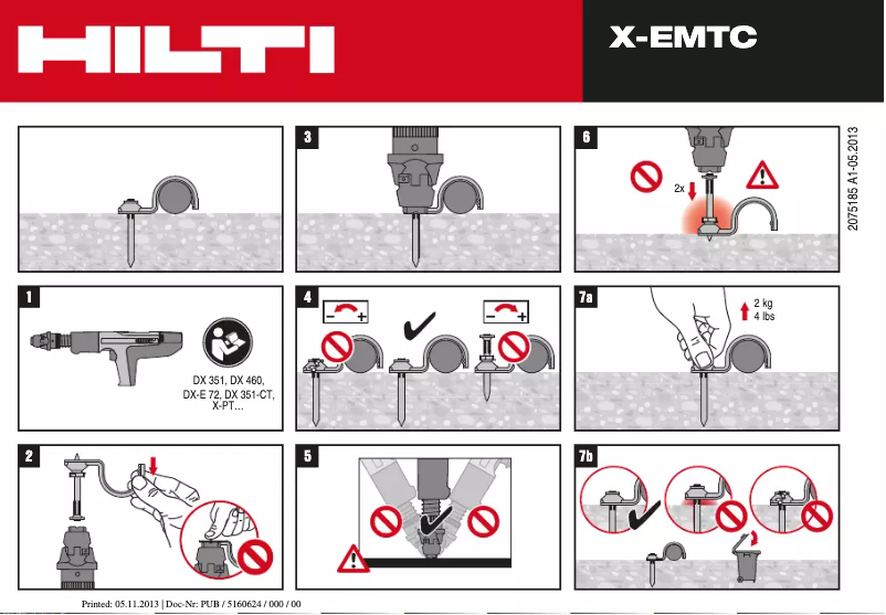 Página 1 del manual Manual de usuario Hilti X-EMTC X-C