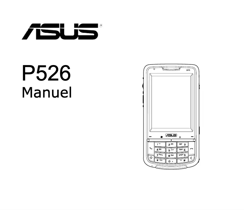 Image de la première page du manuel de l'appareil P526