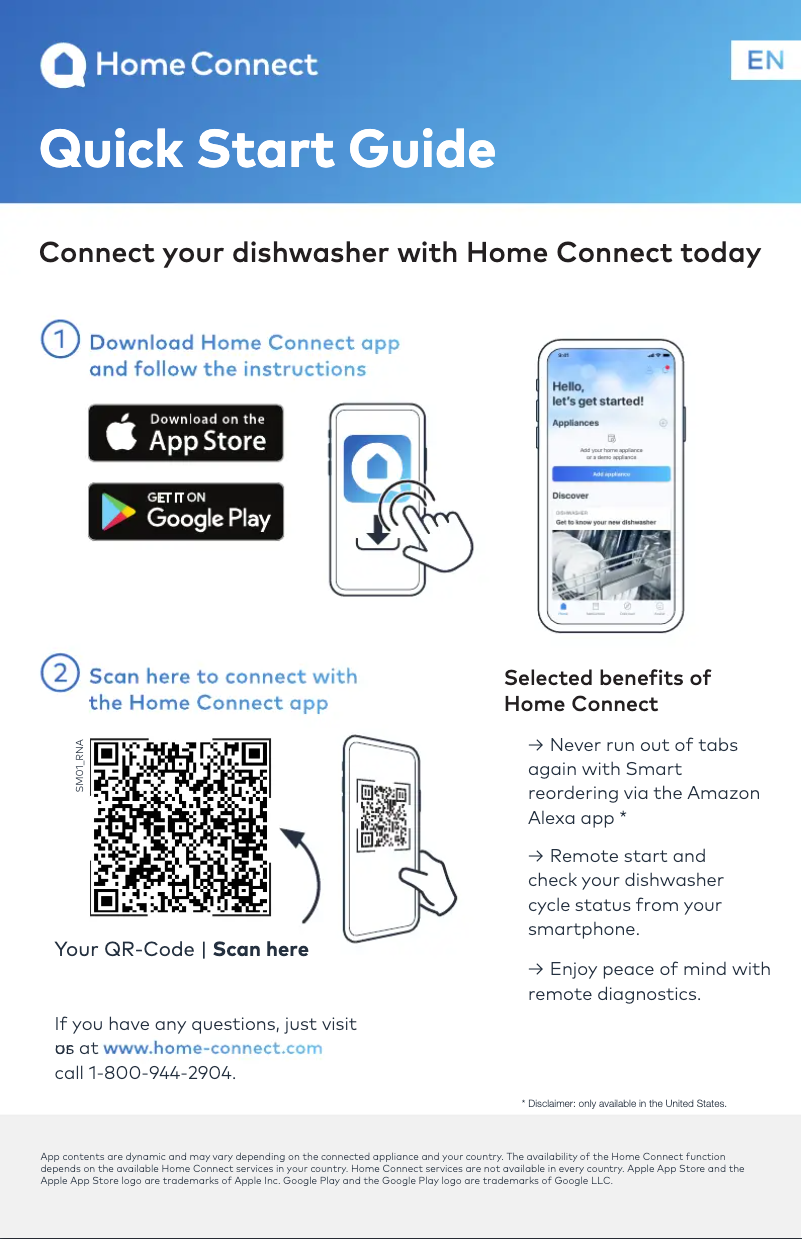 Page n°1 - Guide de démarrage rapide Bosch SHV78B73UC