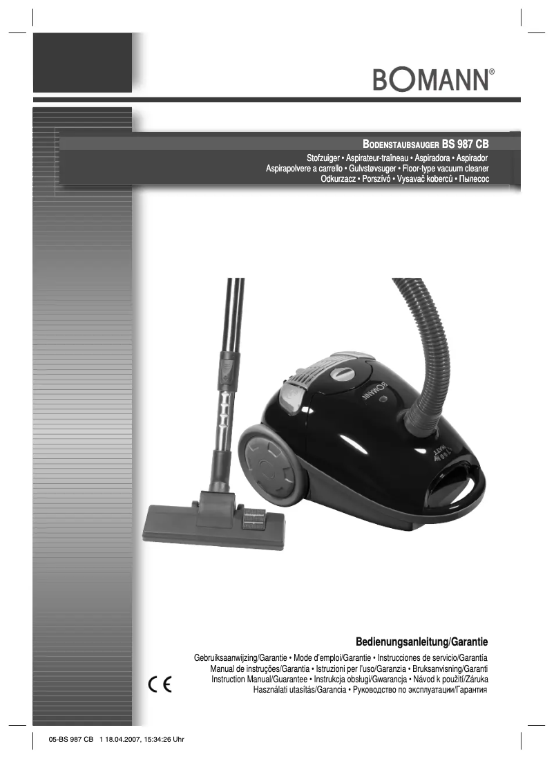 Page 1 de la notice Manuel utilisateur Bomann BS 987 CB