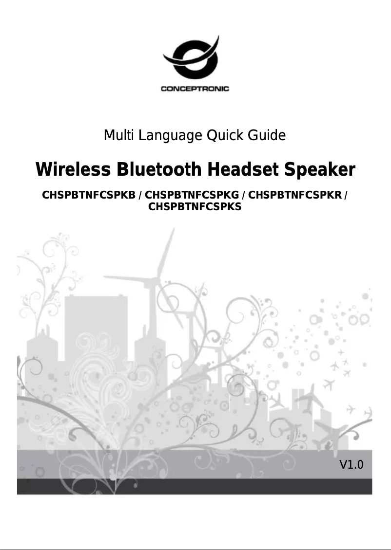 Page n°1 - Manuel utilisateur Conceptronic CHSPBTNFCSPKS