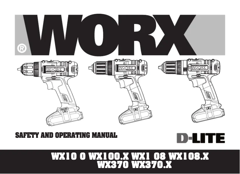 Page 1 de la notice Manuel utilisateur Worx WX370.1