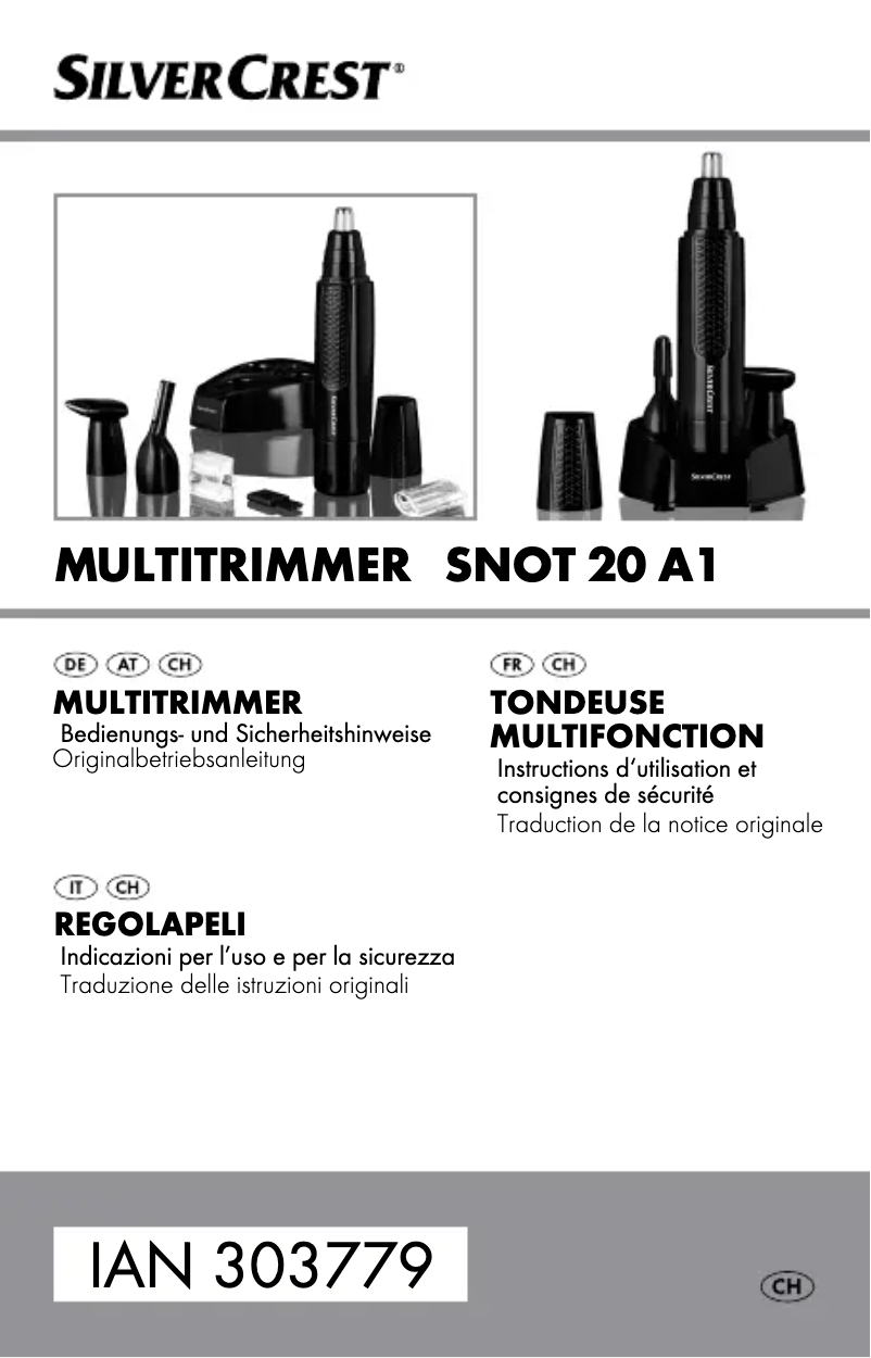 Page n°1 - Manuel utilisateur SilverCrest SNOT 20 B1