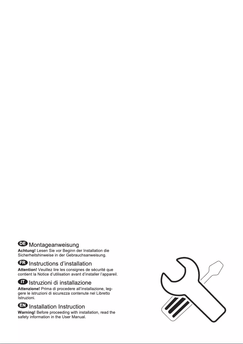 Page 1 de la notice Guide d'installation Electrolux IK243SL