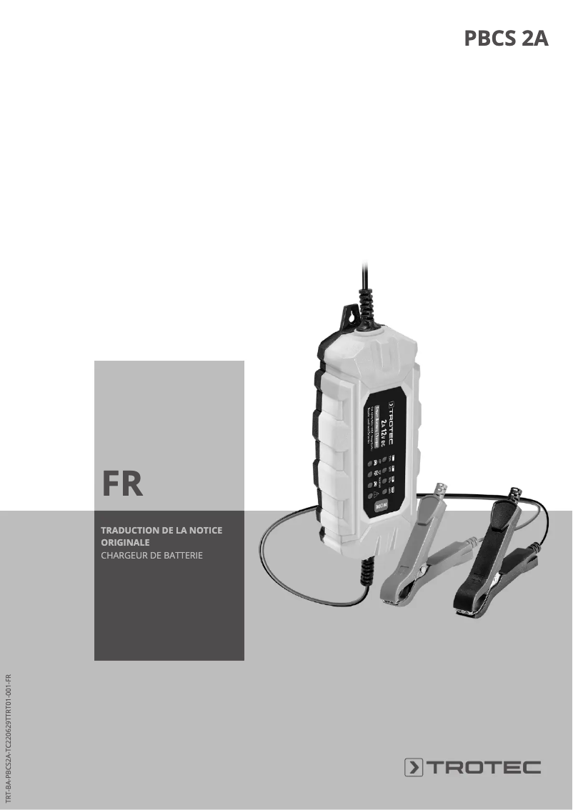 Image de la première page du manuel de l'appareil PBCS 2A