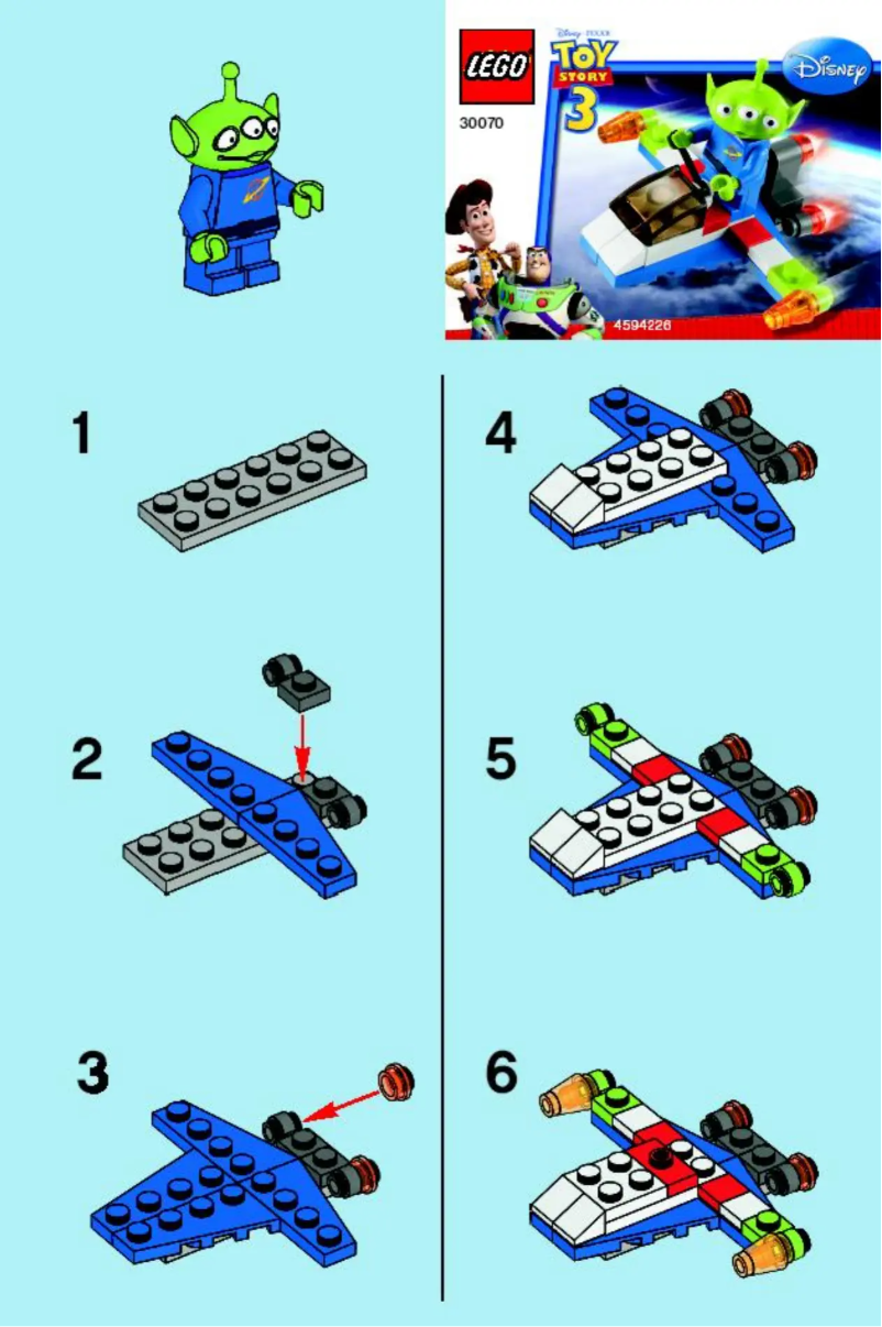 Page n°1 - Manuel utilisateur Lego Alien Space Ship
