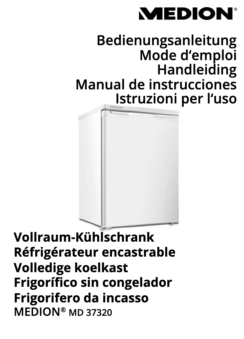Page 1 de la notice Manuel utilisateur Medion MD 37320