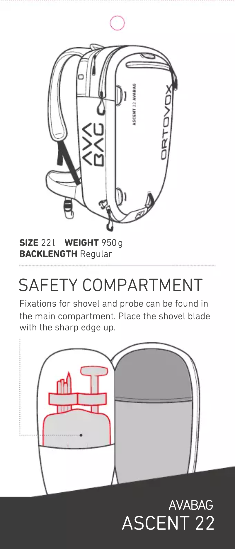 Page n°1 - Manuel utilisateur Ortovox Ascent 22
