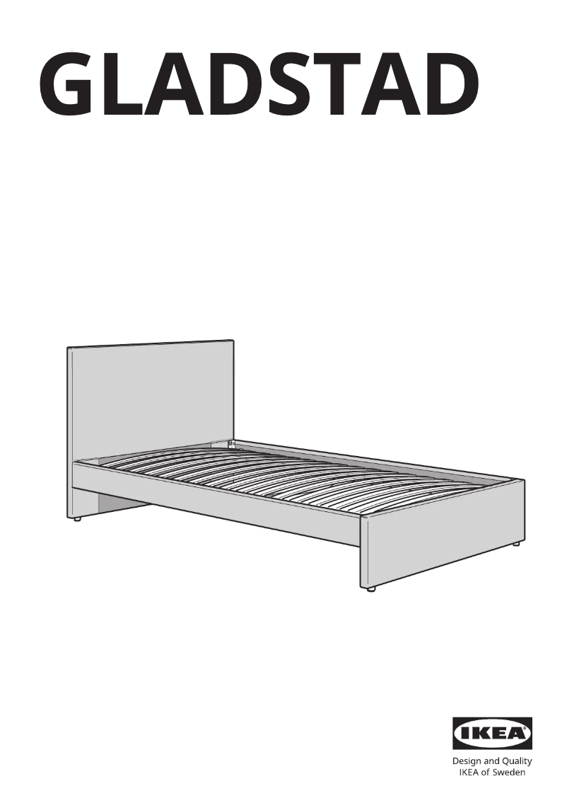 Page 1 de la notice Manuel utilisateur Ikea GLADSTAD 304.904.60