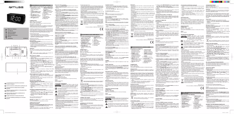 Page 1 de la notice Manuel utilisateur Muse M-190 CR