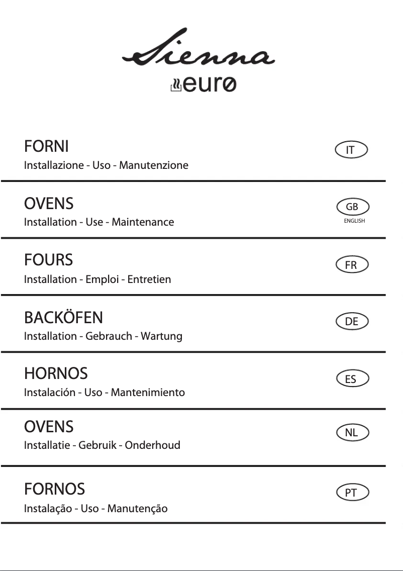 Page 1 de la notice Manuel utilisateur Euro Appliances ESM8060TSX