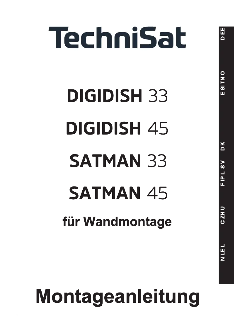 Page 1 de la notice Guide d'installation TechniSat Satman 33