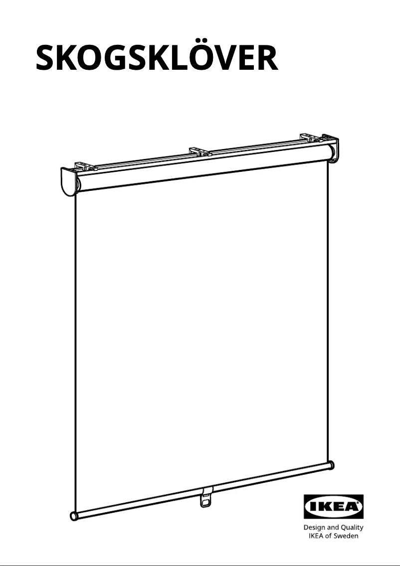 Page 1 de la notice Manuel utilisateur Ikea SKOGSKLÖVER 403.144.66