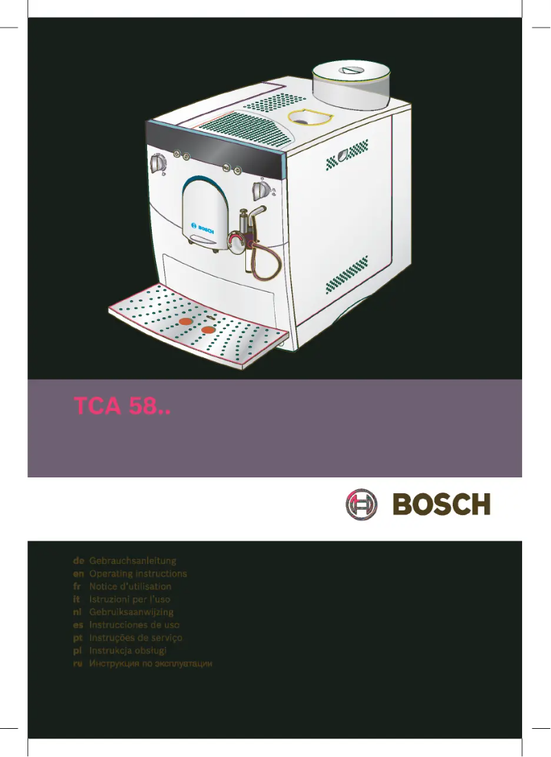 Image de la première page du manuel de l'appareil Benvenuto Classic TCA5802