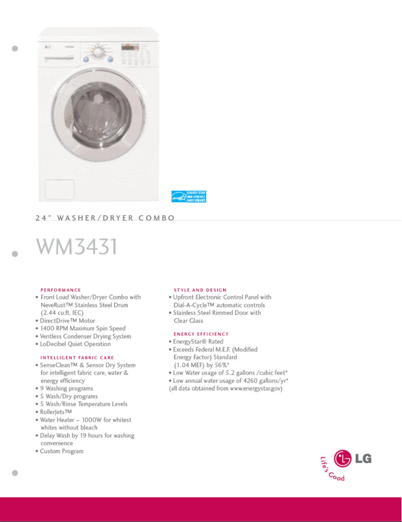 Image de la première page du manuel de l'appareil WD-14311RDK