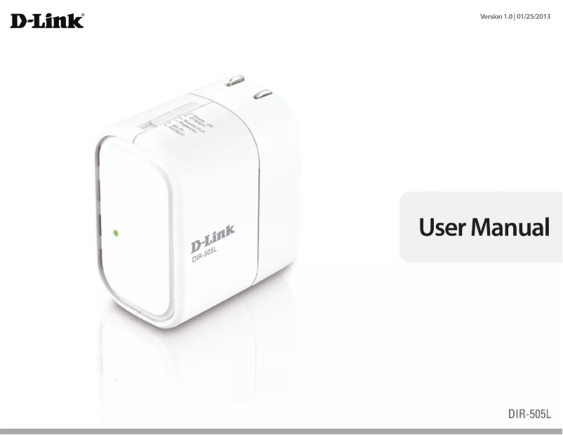 Image de la première page du manuel de l'appareil DIR-505L