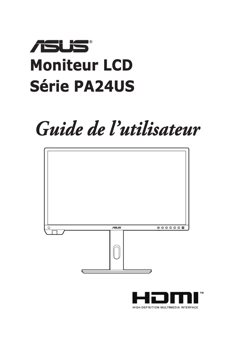 Page 1 de la notice Manuel utilisateur Asus ProArt PA24US
