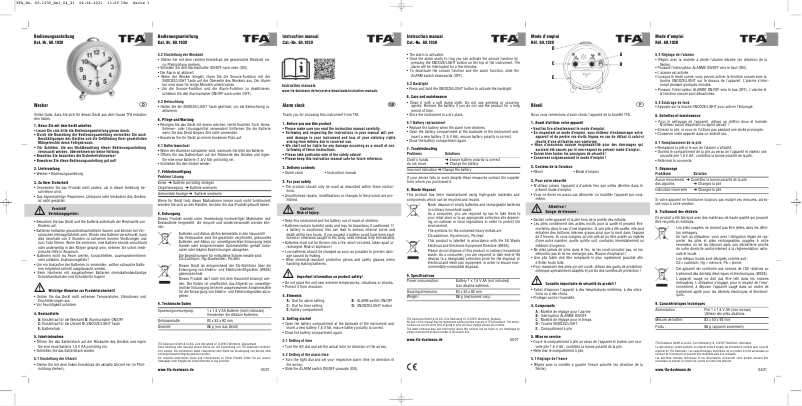 Image de la première page du manuel de l'appareil 60.1030.04
